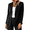 Black【Mix, Match & Rotate: Stock Up on Daily Colors】, variant on Blazers for Women Jackets Long Sleeve Notched Lapel Single Breasted Business Casual Work Office Faux Suede Blazer Coat with Pockets ,Brown Size S