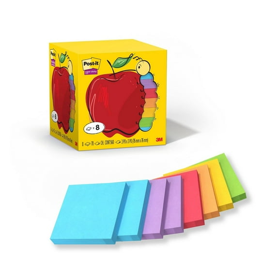 Post-it Super Sticky Notes 8pk