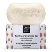 One With Nature 31115 3.5 oz Feminine Fragrance Free Cleansing Bar Soap, Pack of 3
