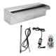 thumbnail image 2 of Cascada de Piscina ANGGREK Fuente de Piscina de Acero Inoxidable Control Remoto con Tira de Luz LED Para Estanque de Peces, 2 of 7