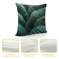 thumbnail image 4 of Leisuo Banana Leaf Throw Pillow Cover Tropical Large Palm Foliage Nature Dark G Leaves Fabric for Couch Bed Sofa Car Waist Cushion Cover Pillow Case, 4 of 5