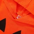 thumbnail image 5 of REgarm Toddler Baby Boy Girl Halloween Outfit Pumpkin Crewneck Pullover Hooded Sweatshirt Jogger Pants 2Pcs Fall Winter Outfits,6-12 Months, 5 of 7