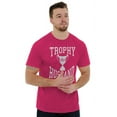 thumbnail image 3 of Trophy Husband No. 1 Hubby Award Men's Big & Tall Crewneck Graphic Tee Brisco Brands 2X, 3 of 4