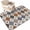 Gray, Slate, Charcoal, Bronze, variant on Small Round Rug 3Ft, Modern Geometric Non-Slip Washable Circle Rugs Carpet, Colorful Polka Dots Rhombus Checkered Indoor Outdoor Rug Floor Mats Throw Runner for Bedroom Living Room Bathroom