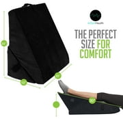Bed Wedge Pillow - Adjustable 9&12 Inch Folding Memory Foam Incline Cushion System for Legs and Back Support Pillow - Acid Reflux, Anti Snoring, Heartburn, Reading – Machine Washable
