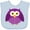Blue, variant on Inktastic Purple Owl Bird Boys or Girls Baby Bib