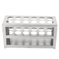 thumbnail image 2 of Centrifuge Tube Holder, Metal Test Tube Rack Stainless Steel Sturdy Structure 12 Holes  for Experiments, 2 of 7