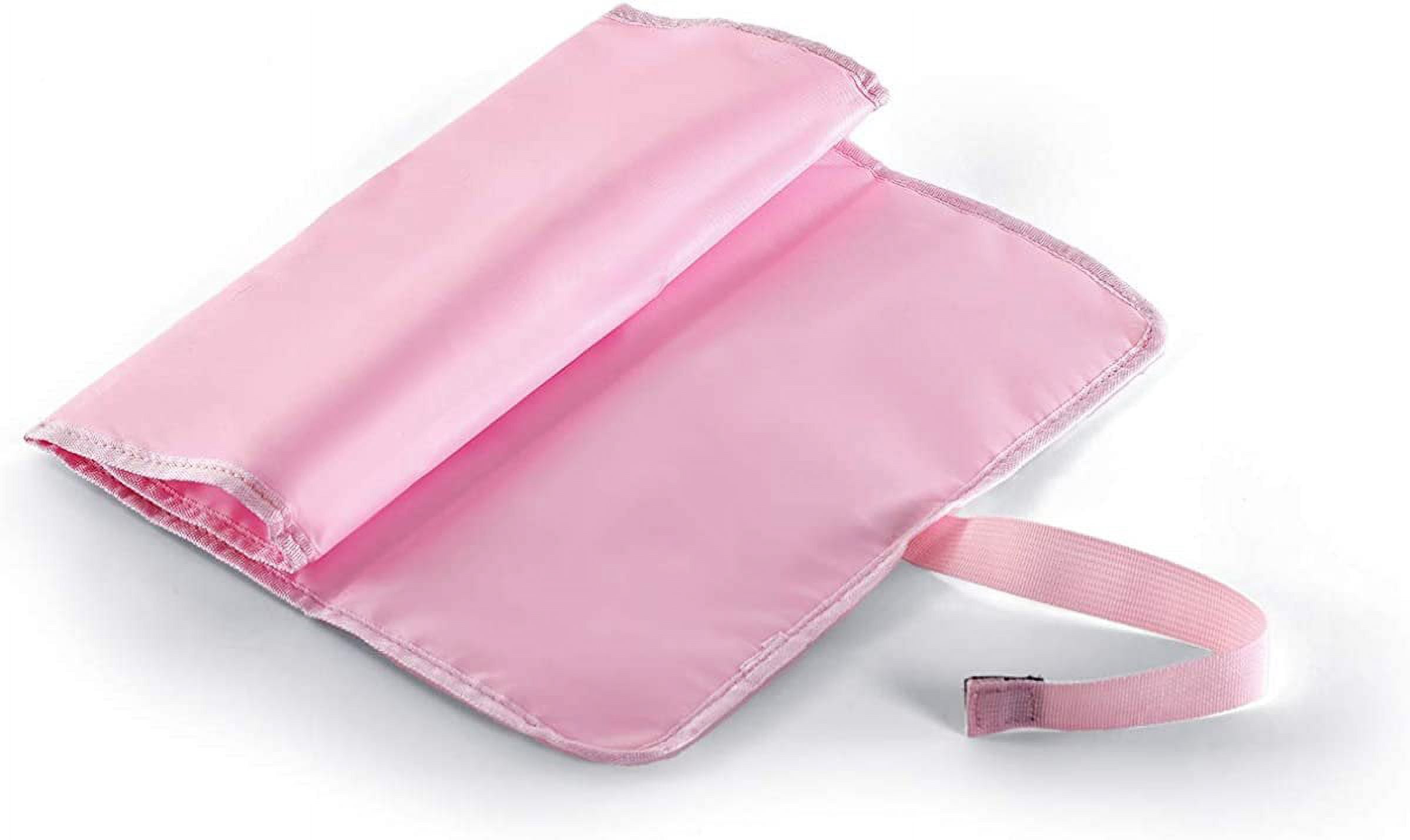 Dream Embroidery Personalized Large Diaper Bag with Changing Pad & Stroller Clips, Pink