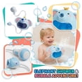 thumbnail image 2 of Interactive Elephant Bath Shower Toy, Bubble Blowing & Water Spray Design for Summer Family Bath Time, 2 of 7