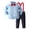 Light Blue, variant on Toddler Baby Boy Formal Suit Clothes Gentleman Wedding Dress Outfit Long Sleeve Dress Shirt + Suspender Pants 2 Pcs Set(Pink,4-5 Years)