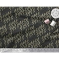 thumbnail image 3 of Soimoi Black Cotton Duck Fabric Seal Leaves Print Fabric by the Yard 44 Inch Wide, 3 of 3