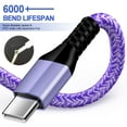 thumbnail image 3 of USB C to USB C Cable 6ft,HAOANO Charging Cable 6ft USBC Type C Fast Charging Cord Charger Compatible with Android Samsung Charger Type C, 3 of 6