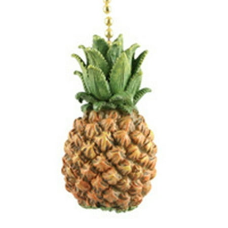 Hospitality Fresh Pineapple Tropical Fruit Ceiling Fan Light Pull