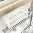 thumbnail image 1 of Linnome Carbon Steel Drainage Rack Multi Purpose Storage Shelf for Kitchen and Bathroom Sink Organization and Daily Essentials, 1 of 6