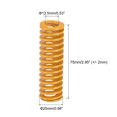 thumbnail image 2 of Unique Bargains Die Ressort, 25mm OD 75mm Longueur 4 Pack Estampage Charge Légère Compression Jaune, 2 of 5