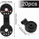 thumbnail image 2 of 20-Pack Shade Cloth Clips with Grommet for Privacy Screen, Windproof Net Fasteners, Blackout Fence and Windbreak Solutions, 2 of 5