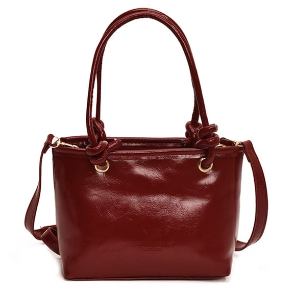 Women Bucket Bag Handbag Shoulder Bag Shopping Bag Solid Color Crossbody Bag