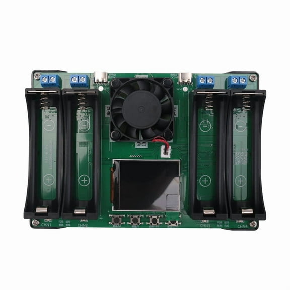 18650 Lithium Battery Capacity Tester Automatic Internal Resistance Tester MAh Digital Battery Power Detector Module,1 x Battery Capacity Tester,Green