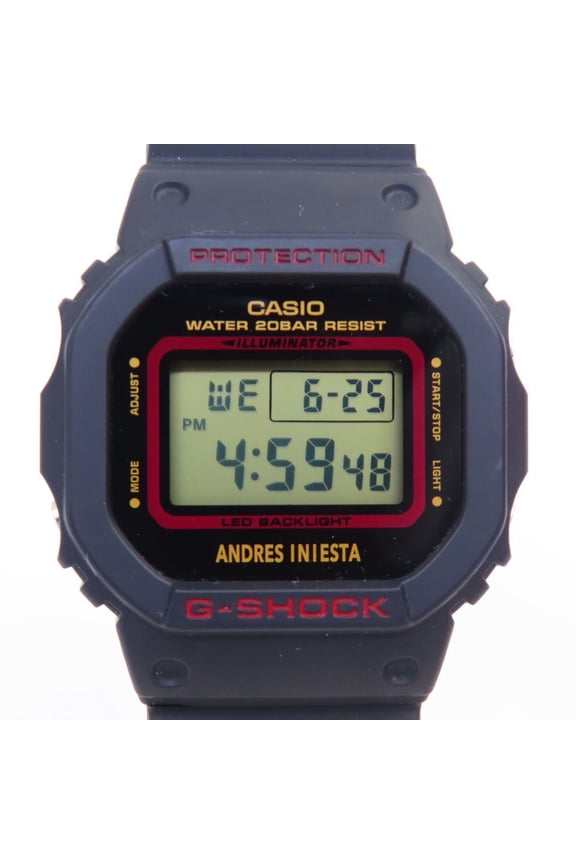 Pre-Owned CASIO G-SHOCK Andres Iniesta Signature Model DW-5600AI-1JR Quartz Wristwatch (Fair)