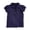 Navy Blue, variant on Djtdsds Girls Solid Color Puff Sleeve Polo Shirt with Star Embroidery Casual School Top Size:6-7 Years