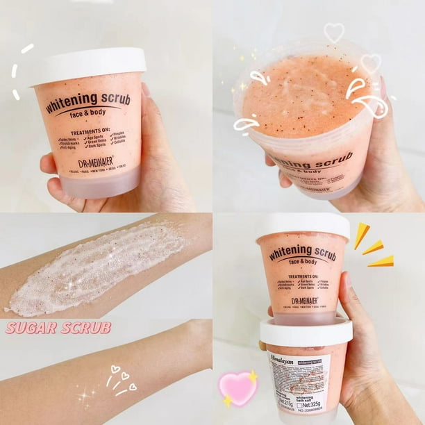 Exfoliante corporal de fruta marina, sal suave para la piel, suaviza las cutículas, sal de baño, aguacate, vitamina C, exfoliante hidratante para ducha, 325g325g-24K gold He Qiyong unisex