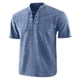 thumbnail image 1 of Camisas de Manga Corta de los Hombres de Color Sólido Casual de Pie Cuello de Bolsillo para el Verano, 1 of 4