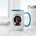 thumbnail image 4 of CafePress - Dachshund Longhair B/T IAAM Large Mug - 15 oz Ceramic Large White Novelty Mug, 4 of 4