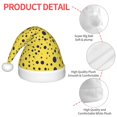 thumbnail image 4 of Fuzoiu Blue Spots Print Santa Hat Christmas Hat for kids,Santa Hats with Pompom, Unisex Xmas Holiday Hat for Christmas New Year Festive Party Supplies, 4 of 6