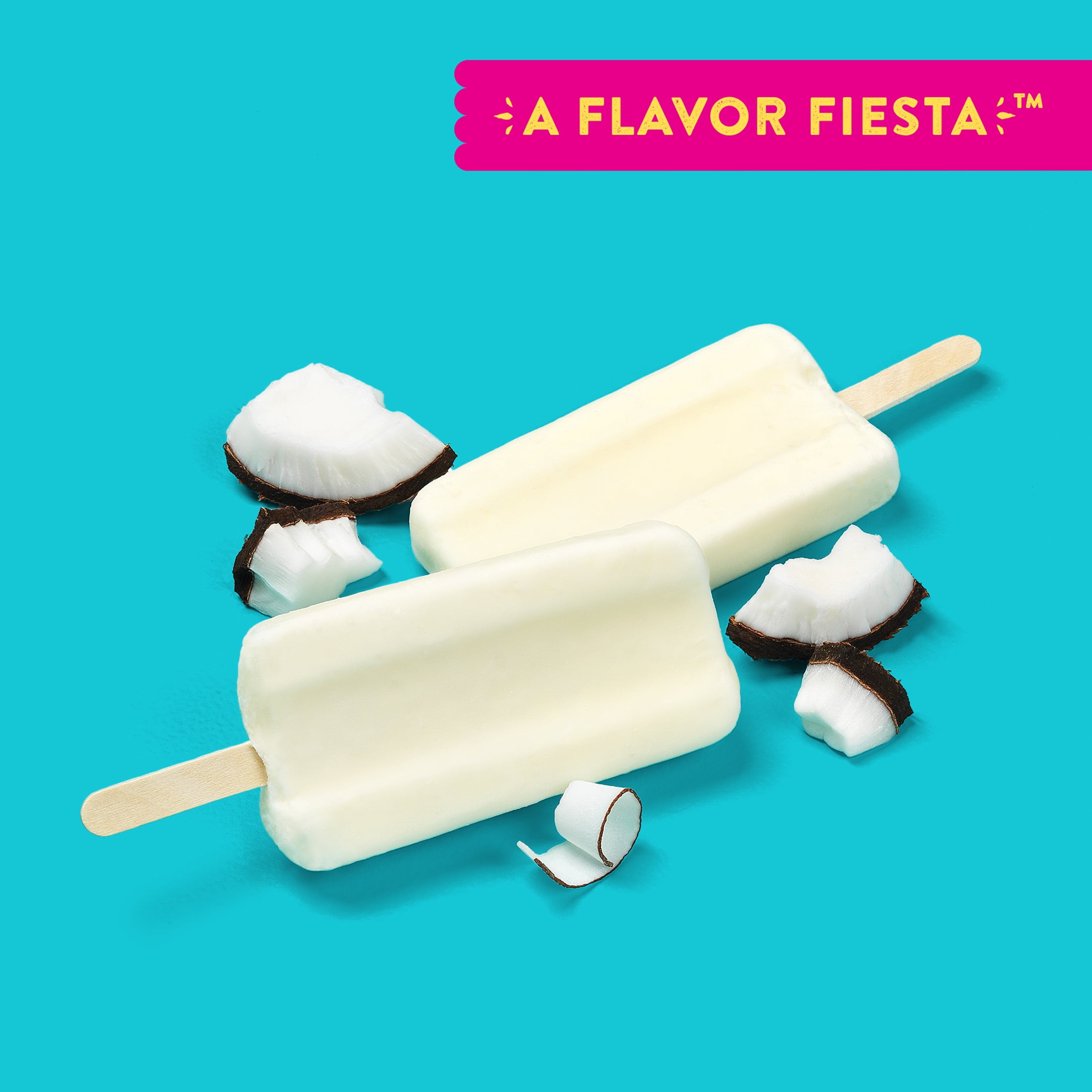 Helados Mexico Coconut Ice Cream Bars, Frozen, Gluten-Free, 16.5 fl oz, 6 Count