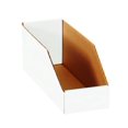 thumbnail image 1 of Boxes Fast Bfbinmt612 Open Top Bin Boxes, 6 X 12 X 4 12, White (Pack Of 50), 1 of 4