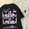 thumbnail image 4 of Camiseta de manga corta unisex de estilo vintage de verano de Sanrio, 100 % algodón, con dibujos japoneses de Kuromi, ropa estética informal de gran tamaño, top Y2k, 4 of 4