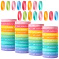 thumbnail image 1 of Pulseras de goma CYCLUSIVE de 60 piezas inspiradoras para niños, 1 of 7