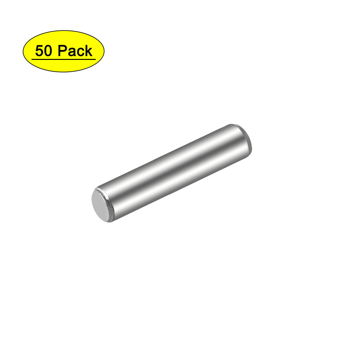 50Pcs 4mm x 16mm Dowel Pin 304 Stainless Steel Shelf Support Pin Silver Tone 