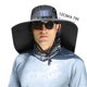 thumbnail image 3 of Sombrero grande tipo chal para el sol, protector de cuello, para verano, para hombre, sombrero de pescador para exteriores, gran viento, ventilador solar recargable, ventilador solar recargable, 3 of 4