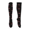 thumbnail image 1 of Calcetines de ciclismo Unique Bargains, transpirables, moldeadores, absorbentes de sudor, calcetines para bicicleta al aire libre, rojo y negro, tamaño M, neutros y universales, 1 of 7