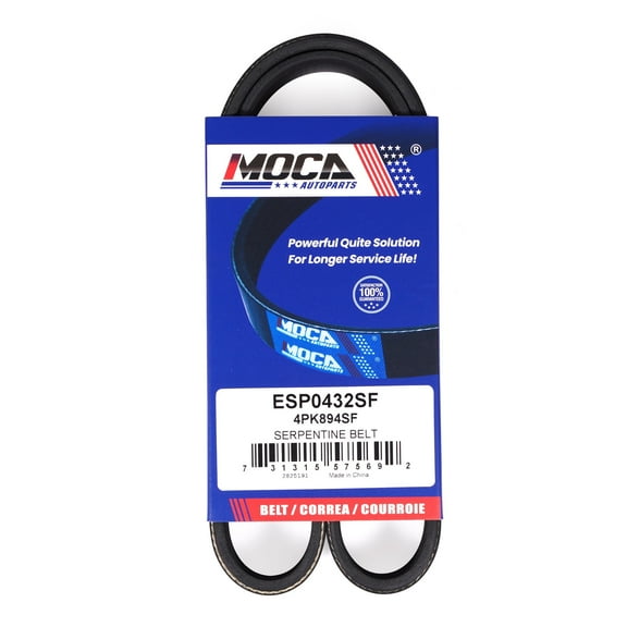 MOCA AUTOPARTS Power Steering Serpentine Belt 35.25 inch Fit for 2008-2015 Mazda CX-9 3.7L & 2007-2012 Lincoln MKZ 3.5L & 2010-2012 Ford Fusion 3.5L