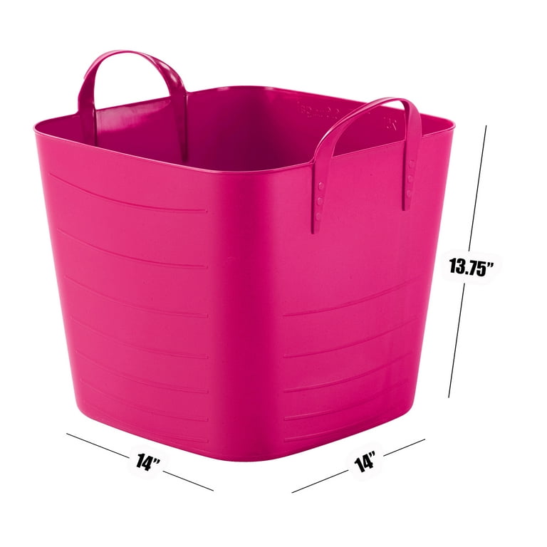 Your Zone 25-Liter Storage Tub - Pink, Flexible & Extremely Strong