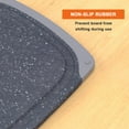 thumbnail image 3 of KIMIUP Kitchen Cutting Board (Set of 3),Professional Chopping Boards Sets,Dishwasher Safe Cutting Boards With Juice Grooves & Carrying Handle & No BPAgrey board, 3 of 10