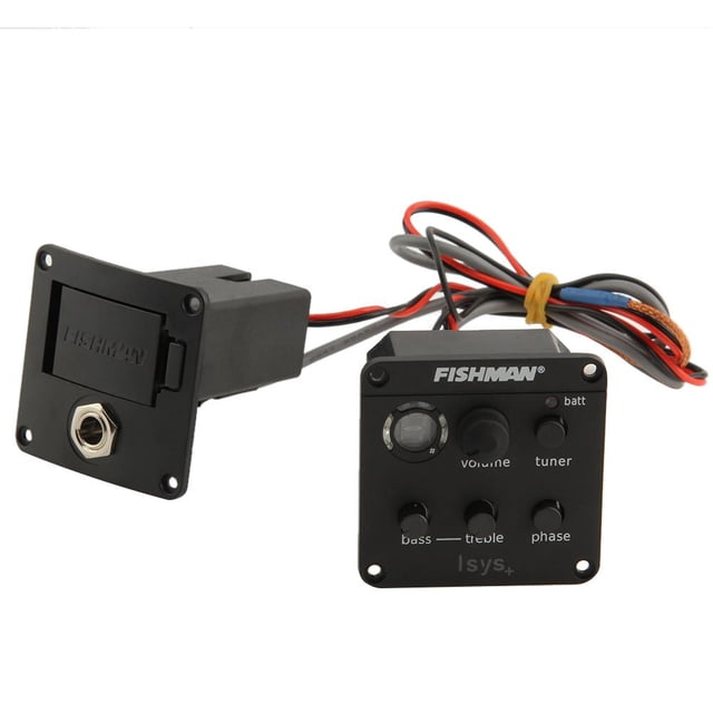 Ecualizador EQ ISYS+ Guitarra acústica Preamplificador integrado de 4 bandas Sintonizador de pastilla piezoeléctrica FLhrweasw Nuevo