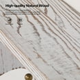 thumbnail image 5 of 35.8in Wall Mounted Coat Hooks with Shelf Rustic Wood Coat Rack with 8 Dual Metal Hooks, 5 of 5