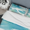 thumbnail image 4 of Designart 'Coastal watercolors II' Geometric Duvet Cover Set, 4 of 4