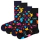 thumbnail image 1 of Happy Socks Calcetines unisex, paquete de 4 - Classic Crew, algodón orgánico, mezcla de colores Dog-Cat 36-40, 1 of 3