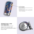 thumbnail image 2 of SKYSONIC Anchor Tumbler Stainless Steel Double Wall Vacuum Reusable Insulated Mug with Straw and Built-in Coaste for Cold and Hot Beverages, 20oz, 2 of 7
