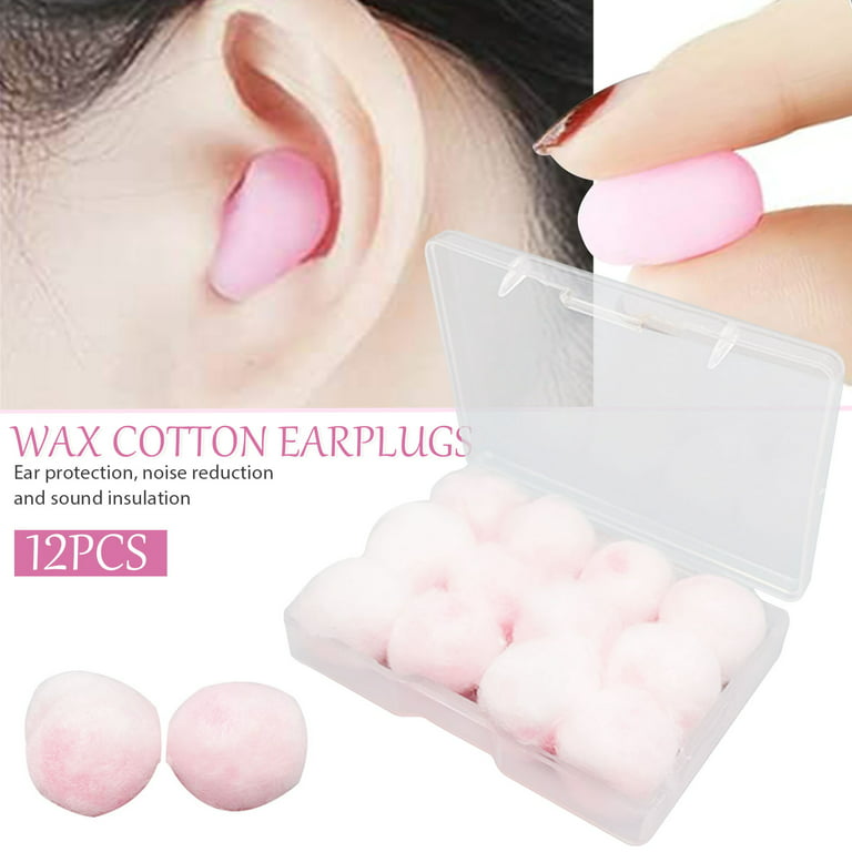  PQ Wax Ear Plugs for Sleeping, Swimming - 15 Soft Noise  Cancelling Silicone Gel Wax Earplugs for Sleep and Swimmers, Ear Protection  with Sound Blocking Level of 32 Db, (15-Pillows), Color