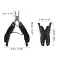 thumbnail image 4 of Unique Bargains Stainless Steel Toenail Clippers for Thick Nails Black, 4 of 7