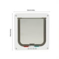 thumbnail image 1 of AMONIDA 4 Way Lockable Small Pet Cat Dog Flap Door For Pet Care, 1 of 8