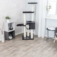 thumbnail image 7 of TRIXIE Alicante Plush & Sisal 3-Level 56" Cat Tree with Scratching Posts & Condo, Gray, 7 of 7