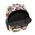 thumbnail image 6 of FORMRS Kids School Backpack with Front Zippered Pocket 12" Student Travel Daypack, Green Geometric, 6 of 6