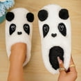 thumbnail image 2 of Wovix Women's Casual Relaxing Slipper with Cute Panda Design Soft Sole House Slippers Cozy on Fluffy Scuff Shoes Bedroom Shoes Lightweight For Daily, 2 of 8