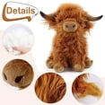 thumbnail image 3 of Peluche con forma de vaca escocesa de las Tierras Altas para niños y adultos, 28 cm, 3 of 7